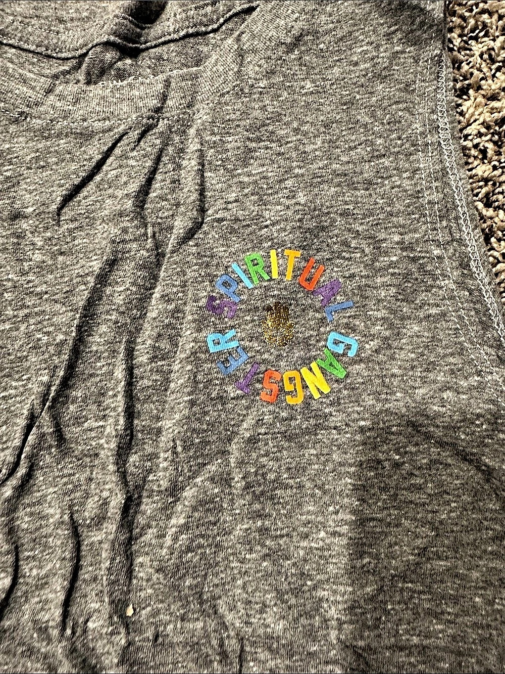Spiritual Gangster Rainbow Tank in Gray Size Medium NWT - Picture 3 of 4